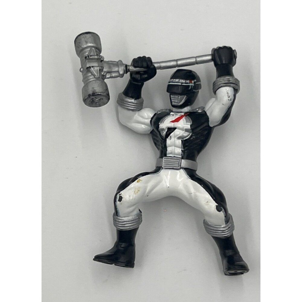 2006 Power Rangers Figure Black & White 3.5" Operation Overdrive